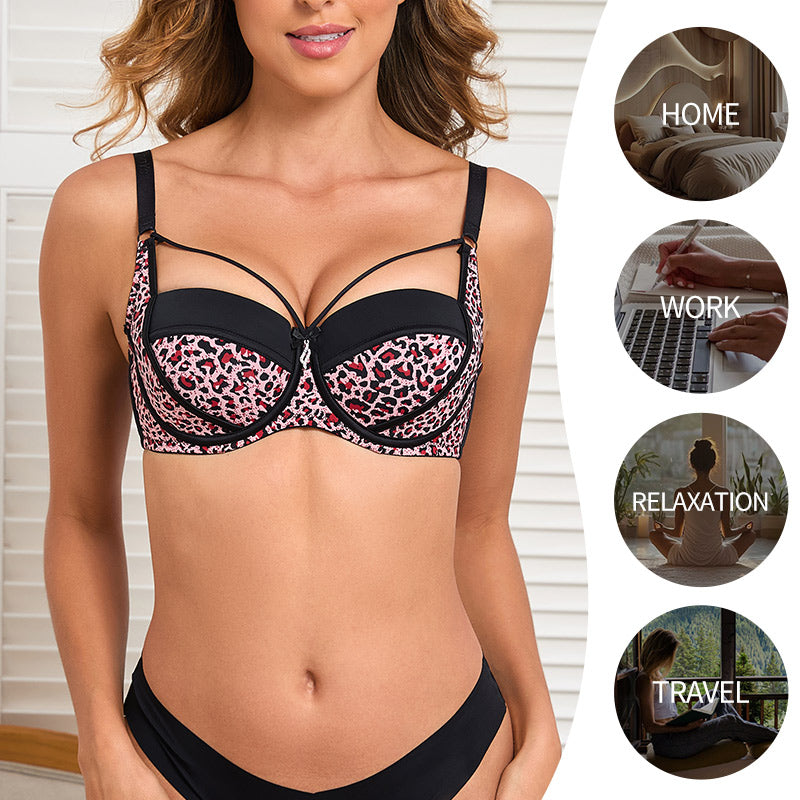 Binnys Wholesale New Design Womens comfortable Fashion Crossing C Cup Sostenes Underwire Soutien Gorge For Woman